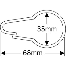 画像をギャラリービューアに読み込む, 緑十字　ダルマカン　金具０１　６８×４０ｍｍ　線径２．３ｍｍΦ　１０個組　スチール製　  137010  GREEN CROSS
