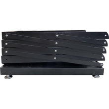 画像をギャラリービューアに読み込む, セーフラン　折りたたみカタログスタンド４段　高さ約１３０ｃｍ　黒　  13886  SAFERUN
