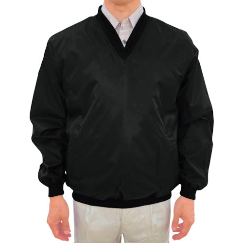 TEAGLES 14695 เสื้อแจ็คเก็ตผ้านวมคอวี สีดำ L 14695 BK L TEAGLES