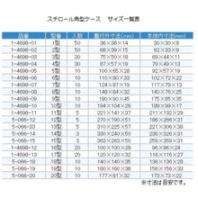 画像をギャラリービューアに読み込む, ＡＳ　スチロール角型ケース　１０型１０個　  1-4698-10  AS
