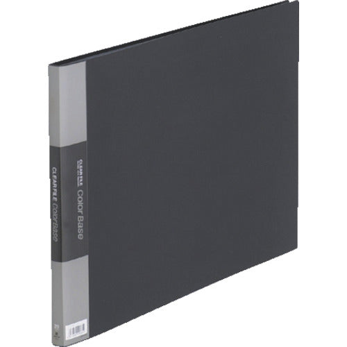 キングジム　クリアーファイルカラーベース（Ｅ型）　黒　  150Cｸﾛ  KING JIM