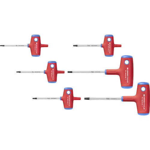 PB SWISS TOOLS ประแจหกเหลี่ยมมือจับไขว้ ชุดเครื่องมือสวิส 1551 PB 6 ชิ้น