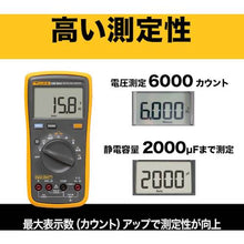 画像をギャラリービューアに読み込む, ＦＬＵＫＥ　デジタルマルチメーター　デジタルマルチメーター　  FLUKE-15B MAX-01  FLUKE
