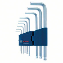 โหลดรูปภาพลงในโปรแกรมดูแกลเลอรี BOSCH ประแจหกเหลี่ยม L-type 9 ชิ้น 1600A01TH5 BOSCH
