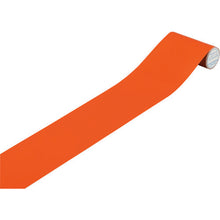 Load image into gallery viewer, GREEN CROSS Piping Identification Tape Yellow Red (Orange) AH504 (Medium) 100mm Width × 2m Aluminum 186504 GREEN CROSS
