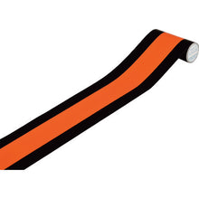 Load image into gallery viewer, GREEN CROSS Piping Identification Tape Yellow-red/black (hazard indication) AH514 (medium) 100mm width×2m Aluminum 186514 GREEN CROSS
