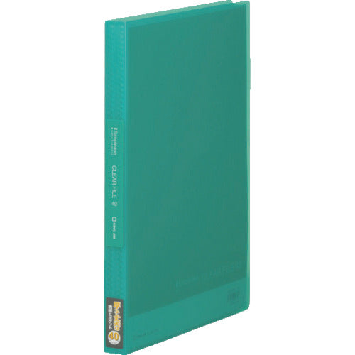 キングジム　シンプリ−ズクリア−Ｆ（透明）４０Ｐ　緑　  186TSPWﾐﾄ  KING JIM