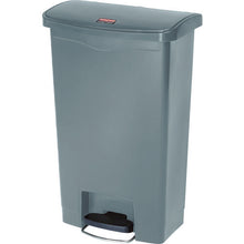 Tải hình ảnh vào trình xem thư viện, Rubbermaid Slim Gym Step-On Container Front Step 49.2L Grey 1883602 Rubbermaid
