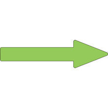 Load image into gallery viewer, GREEN CROSS Piping Direction Indicator Sticker → Fluorescent Green Arrow Sticker 19 55×200mm 10 Sheets Embi 193119 GREEN CROSS
