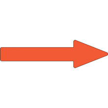 Load image into gallery viewer, GREEN CROSS Piping Direction Indicator Sticker → Yellow Red Arrow Arrow 53 55×200mm 10 Sheets Aluminum 193153 GREEN CROSS
