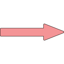 Load image into gallery viewer, GREEN CROSS Piping Direction Indicator Sticker → Fluorescent Red Arrow Arrow 17 30×100mm 10 Sheets Envy 193317 GREEN CROSS
