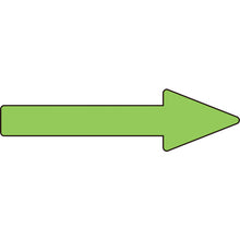Load image into gallery viewer, GREEN CROSS Piping Direction Indication Sticker → Fluorescent Green Arrow Sticker Arrow 21 30×100mm 10 Sheets Envy 193321 GREEN CROSS
