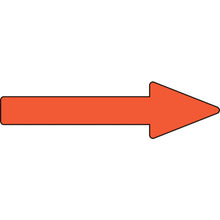 Load image into gallery viewer, GREEN CROSS Piping Direction Indicator Sticker → Yellow Red Arrow Sticker 55 30×100mm 10 Sheets Aluminum 193355 GREEN CROSS
