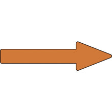 Load image into gallery viewer, GREEN CROSS Pipe Direction Indication Sticker → Brown Arrow Paste Arrow 59 30×100mm 10 Sheets Aluminum 193359 GREEN CROSS

