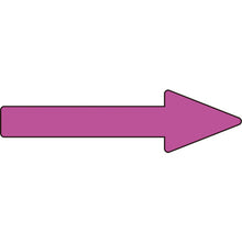 Load image into gallery viewer, GREEN CROSS Pipe Direction Indication Sticker → Red-purple Arrow Sticker Arrow 75 30×100mm 10-Sheet Set Aluminum 193375 GREEN CROSS
