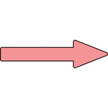 Load image into gallery viewer, GREEN CROSS Piping Direction Indicator Sticker → Fluorescent Red Arrow Sticker Arrow 18 20×70mm 10 Discs Envy 193418 GREEN CROSS
