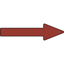Load image into gallery viewer, GREEN CROSS Piping Direction Indication Sticker → Dark Red Arrow Sticker Arrow 48 20×70mm 10 Sheets Aluminum 193448 GREEN CROSS
