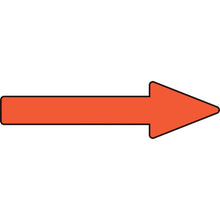 Load image into gallery viewer, GREEN CROSS Piping Direction Indication Sticker → Yellow Red Arrow Paste Arrow 56 20×70mm 10 Sheets Aluminum 193456 GREEN CROSS
