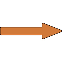 Load image into gallery viewer, GREEN CROSS Pipe Direction Indicator Sticker → Brown Arrow Paste Arrow 60 20×70mm 10 Sheets Aluminum 193460 GREEN CROSS

