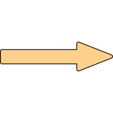 Load image into gallery viewer, GREEN CROSS Pipe Direction Indication Sticker → Thin Yellow Arrow Paste Arrow 64 20×70mm 10 Sheets Aluminum 193464 GREEN CROSS
