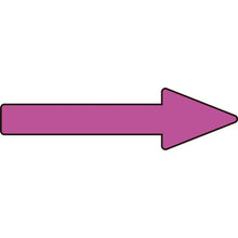 Load image into gallery viewer, GREEN CROSS Piping Direction Indicator Sticker → Red-purple Arrow Sticker Arrow 76 20×70mm 10-Sheet Set Aluminum 193476 GREEN CROSS
