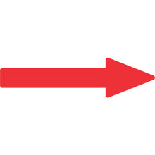 Load image into gallery viewer, GREEN CROSS Pipe Direction Indication Sticker → Red Arrow Sticker 83 30×100mm 10 Sheets Envy 193783 GREEN CROSS
