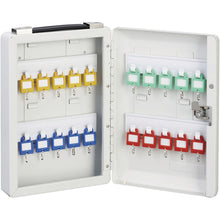 画像をギャラリービューアに読み込む, 緑十字　キーボックス　２０個吊用　ＫＢ−２０Ｈ　Ｈ２８２×Ｗ１９５×Ｄ６０ｍｍ　シリンダー錠　  199111  GREEN CROSS
