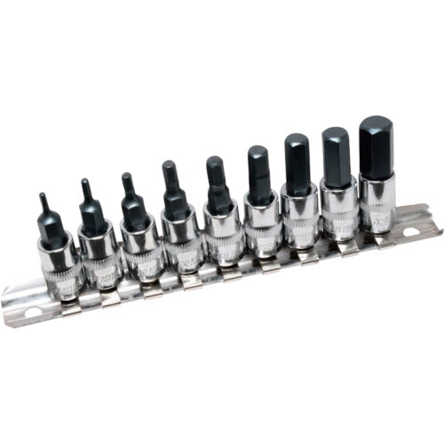 ASTRO PRODUCTS 1/4DR HEX BIT SOCKET SET (ชุด 9 ชิ้น) 2002000027238 ASTRO PRODUCTS