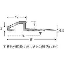将图像导入到图库查看器中ASSIST地板五金分界边带孔黑色长度 2M 20-410BL22 辅助
