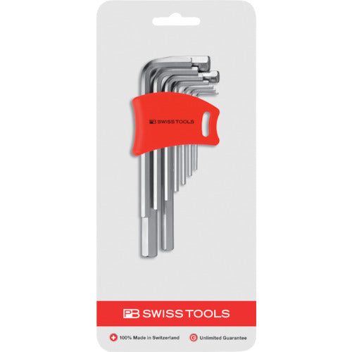 PB SWISS TOOLS ชุดประแจหกเหลี่ยมพร้อมตัวยึด (แบบกะทัดรัด) (แพ็คตุ่ม) 210DH-10CN PB SWISS TOOLS