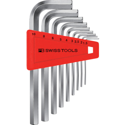 PB SWISS TOOLS ชุดประแจหกเหลี่ยม (ลูกแพร์) 210H-10 PB SWISS TOOLS