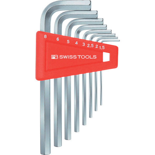 PB SWISS TOOLS ชุดประแจหกเหลี่ยม (ลูกแพร์บรรจุ) 210H-8 PB เครื่องมือสวิส