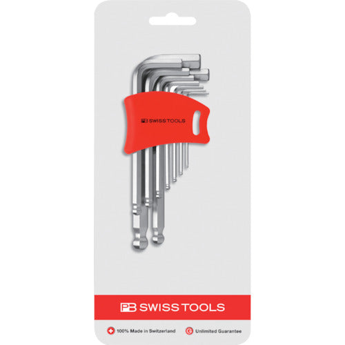 PB SWISS TOOLS ชุดประแจหกเหลี่ยม พร้อมลูก 9 ชิ้น ที่ใส่ขนาดกะทัดรัด (แพ็คตุ่ม) 212DH-10CN PB SWISS TOOLS