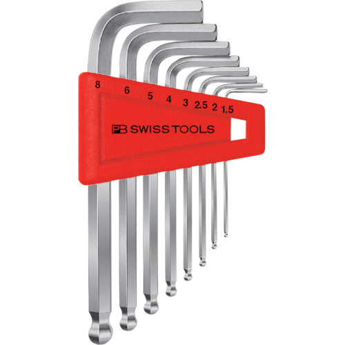 PB SWISS TOOLS ชุดประแจหกเหลี่ยมพร้อมลูกบอล 212H-8 PB เครื่องมือสวิส