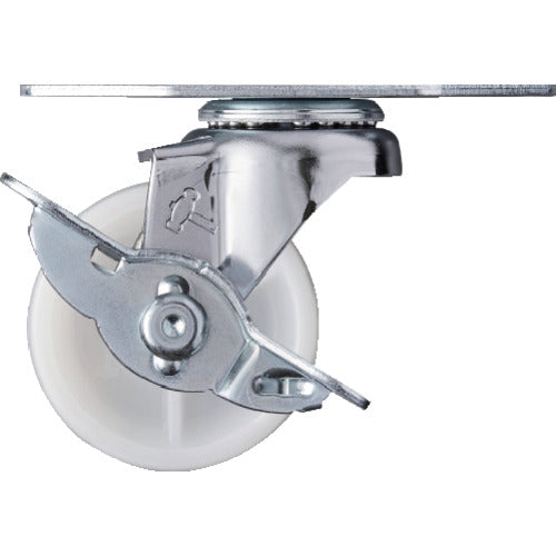 ハンマー　Ｅシリーズコーナー　旋回式ナイロン車輪　５０ｍｍ　ストッパー付　  215E-N50  HAMMER CASTER