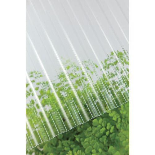 TAKIRON แผ่นลูกฟูกโพลีคาร์บอเนต 32 คลื่น 7 Shaku 610 ใส 217767 TAKIRON