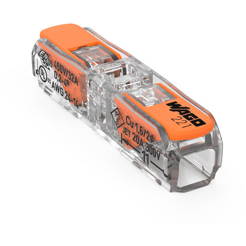 WAGO ขั้วต่อประกบแบบอินไลน์ 221-2411 WAGO