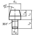 画像をギャラリービューアに読み込む, ＨＡＬＤＥＲ　位置決めピン　Ｂ型　外径２０×台座高さ２５Ｌ　  22630.0031  HALDER
