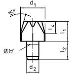 画像をギャラリービューアに読み込む, ＨＡＬＤＥＲ　位置決めピン　Ｃ型　外径１２×台座高さ１８Ｌ　  22630.0047  HALDER

