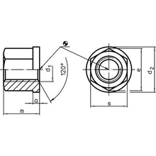 画像をギャラリービューアに読み込む, ＨＡＬＤＥＲ　カラーナット　ＤＩＮ６３３１　呼び寸法Ｍ１０　  23080.001  HALDER
