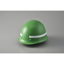 画像をギャラリービューアに読み込む, 緑十字　ヘルメット用ラインテープ　白　ＨＬＭ−Ａ（大）　１５幅×７００ｍｍ　１０本組　無反射タイプ　  235107  GREEN CROSS
