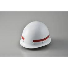 画像をギャラリービューアに読み込む, 緑十字　ヘルメット用ラインテープ　赤　ＨＬＭ−Ｂ（大）　１５幅×７００ｍｍ　１０本組　無反射タイプ　  235108  GREEN CROSS
