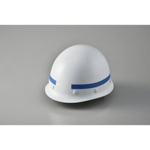 画像をギャラリービューアに読み込む, 緑十字　ヘルメット用ラインテープ　青　ＨＬＭ−Ｆ（大）　１５幅×７００ｍｍ　１０本組　無反射タイプ　  235112  GREEN CROSS
