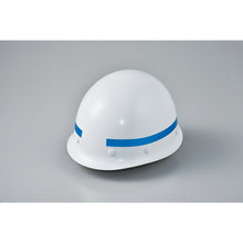 画像をギャラリービューアに読み込む, 緑十字　ヘルメット用ラインテープ　青　ＨＬ−Ｇ（大）　１５ｍｍ幅×７００ｍｍ　１０本組　反射タイプ　  235114  GREEN CROSS
