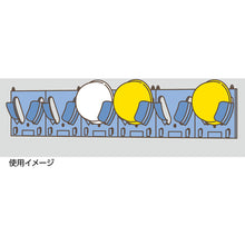 画像をギャラリービューアに読み込む, 緑十字　ヘルメットラック　６個掛け用　ＳＴ８２０−Ｒ　２４０×１６５０　壁掛式　ポリプロピレン　  241050  GREEN CROSS
