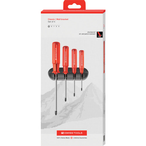 ชุดไขควง PB SWISS TOOLS พร้อมที่ยึด 4 แพ็ค 242CBB PB SWISS TOOLS