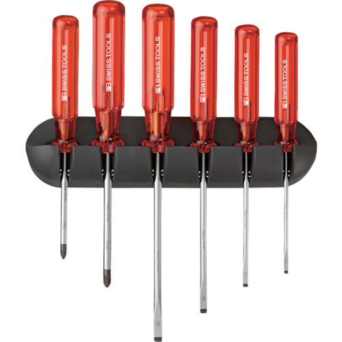 PB SWISS TOOLS ชุดไขควงพร้อมที่ยึด 6 แพ็ค 244 PB SWISS TOOLS