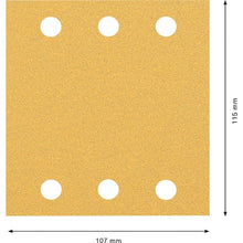 画像をギャラリービューアに読み込む, ボッシュ　オービタルサンダーペーパー　Ｃ４７０　１１５Ｘ１０７ｍｍ　＃８０　１０枚入り　  2608900892  BOSCH
