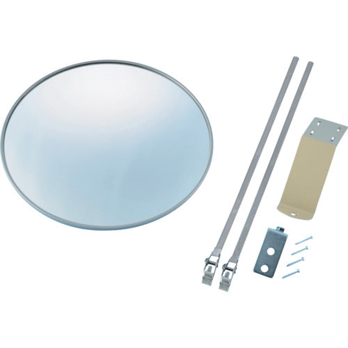 GREEN CROSS Gương cong nhỏ tường màu xám tròn 30S 310mmΦ với giá đỡ kính 276031 GREEN CROSS