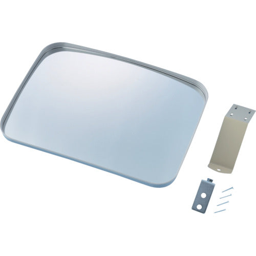 GREEN CROSS Gương cong nhỏ Góc tường màu xám 40 290×390mm với giá đỡ kính 276130 GREEN CROSS